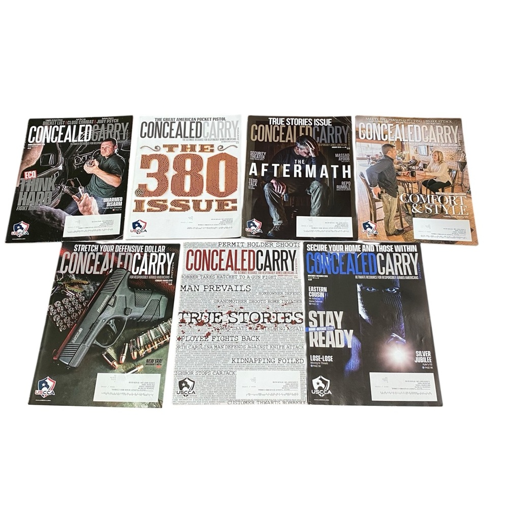Lot of 7 USCCA Concealed Carry Magazines